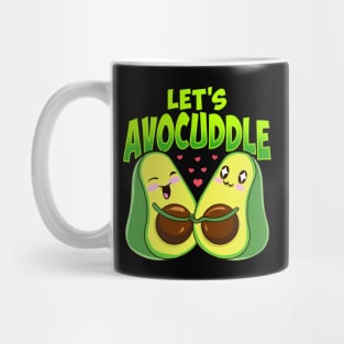 Let's Avocuddle Cute & Funny Avocado Pun Mug